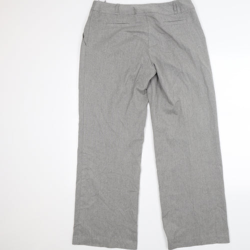 Rocha John Rocha Womens Grey  Knit Trousers  Size 14 L29 in