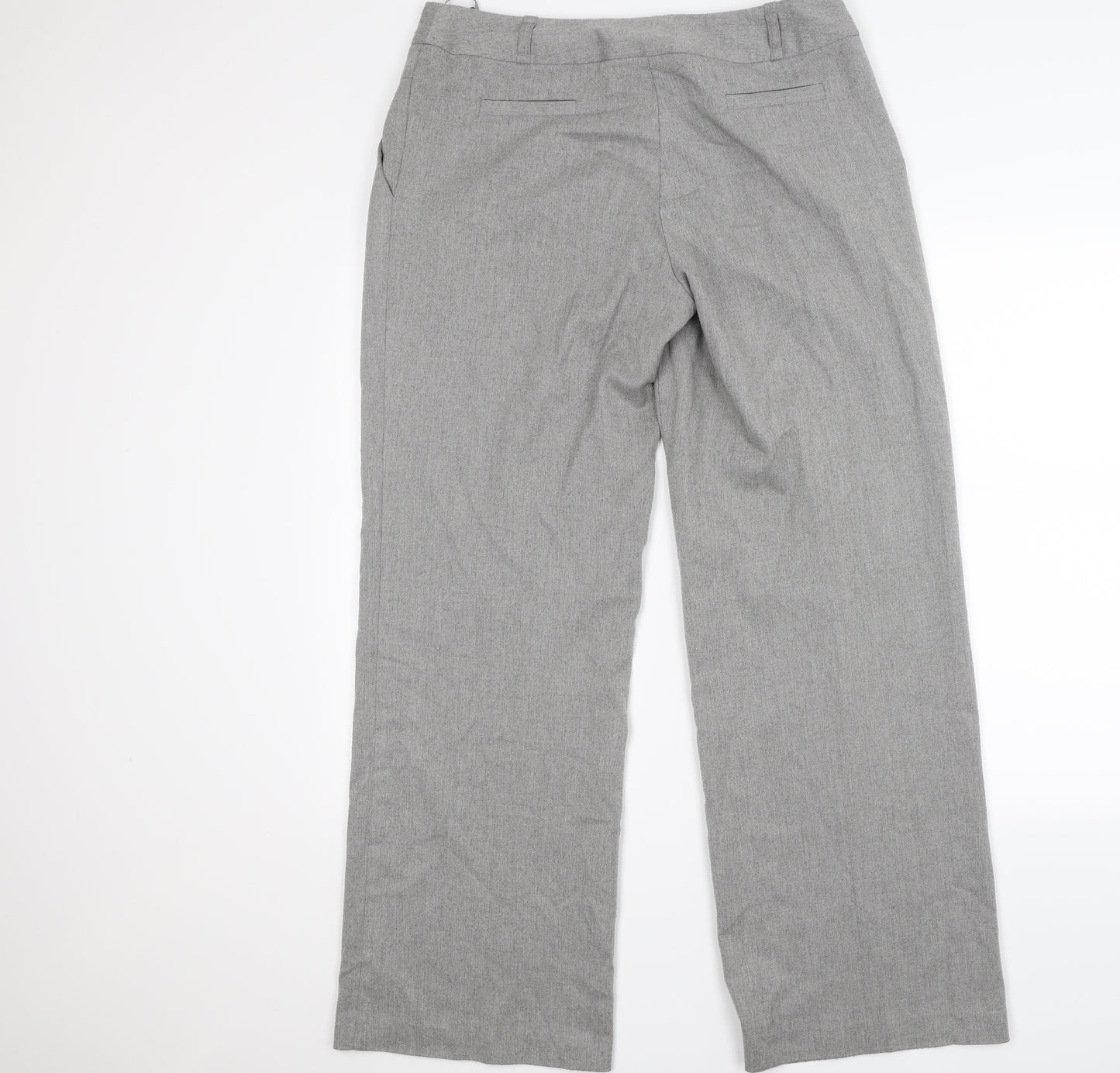 Rocha John Rocha Womens Grey  Knit Trousers  Size 14 L29 in