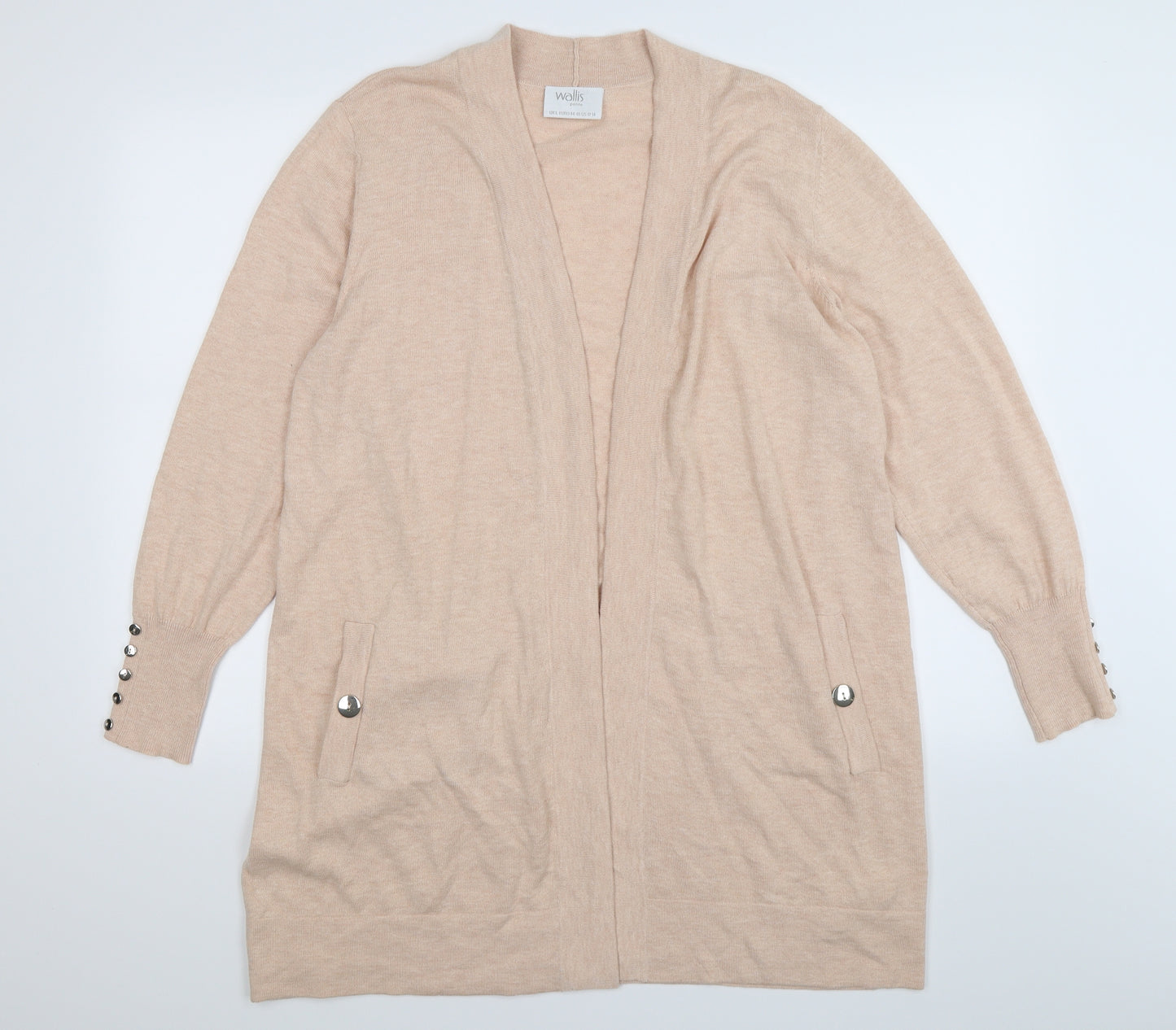 Wallis Womens Pink  Knit Cardigan Jumper Size L