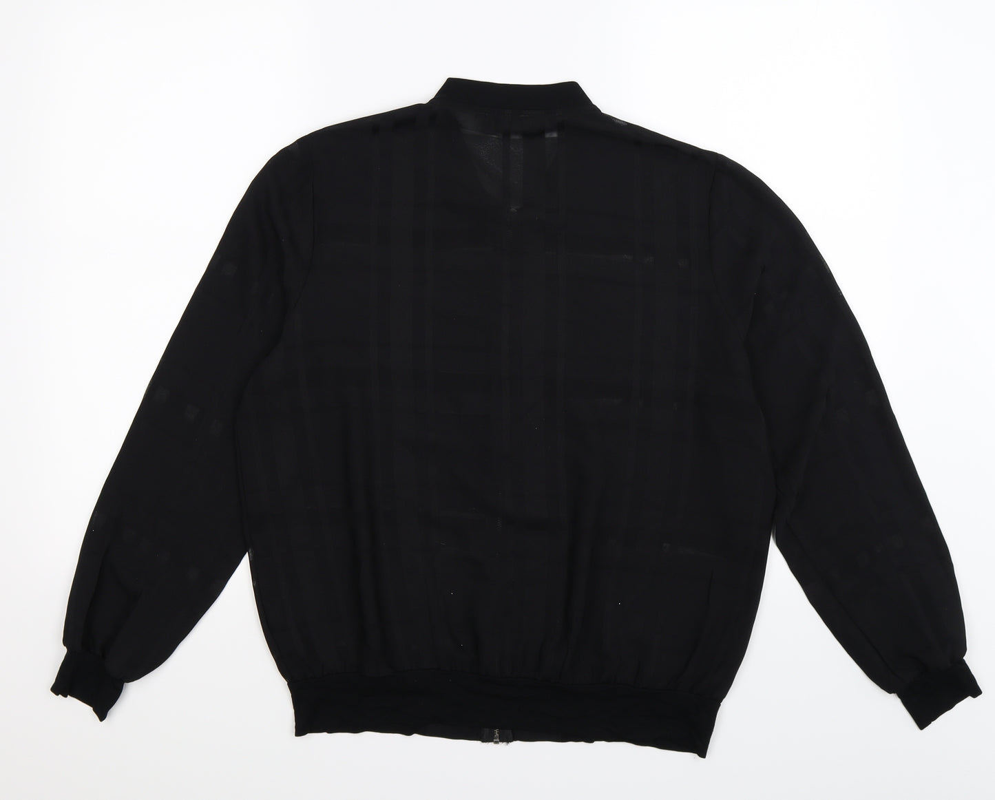 Papaya Womens Black  Chiffon Jacket  Size 14