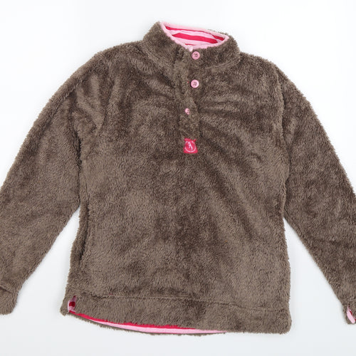 Crane Womens Brown  Fleece Jacket  Size 8