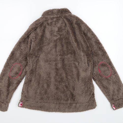 Crane Womens Brown  Fleece Jacket  Size 8