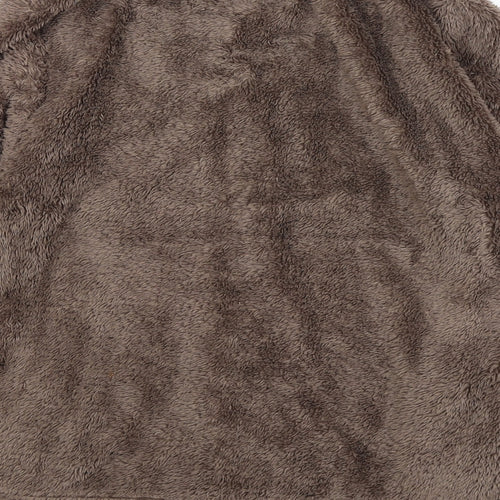 Crane Womens Brown  Fleece Jacket  Size 8
