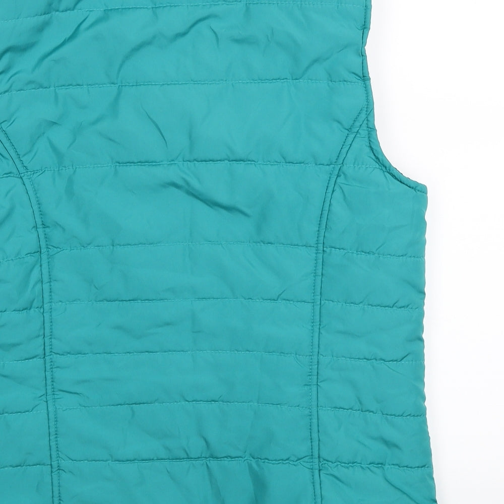 Bonmarché Womens Green   Gilet Coat Size 12