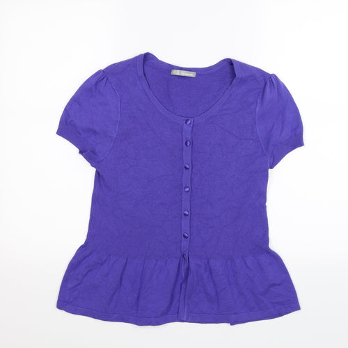 Marks and Spencer Womens Purple  Knit Cardigan Jumper Size 16