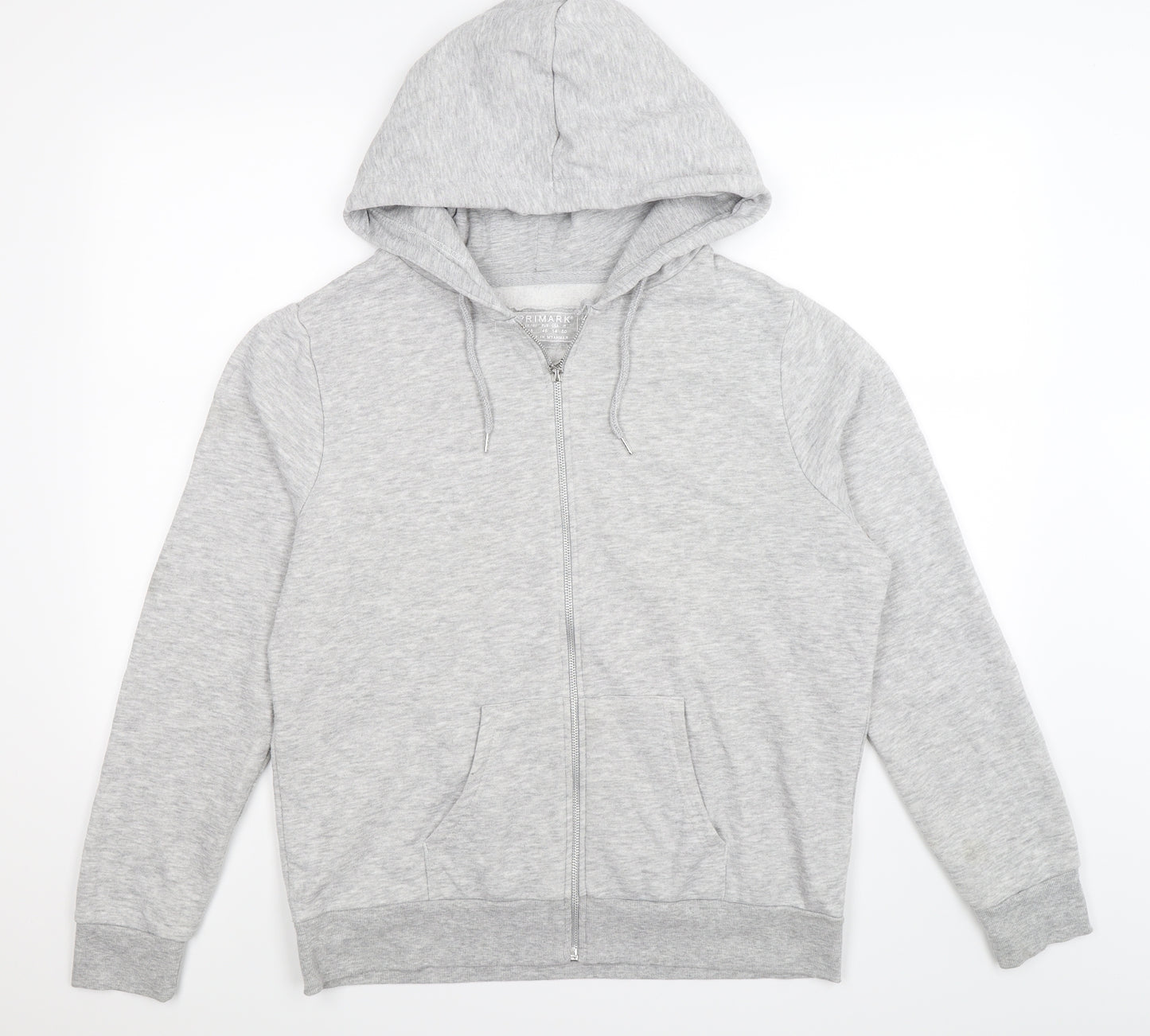 Primark Womens Grey   Full Zip Hoodie Size 18