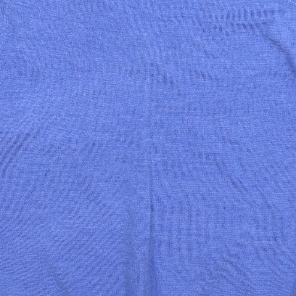Guide London Mens Blue  Knit Pullover Jumper Size L