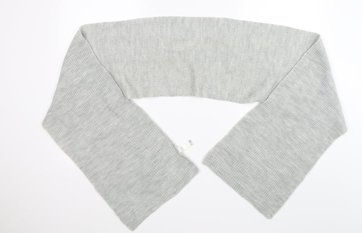 Marks and Spencer Womens Grey Striped Knit  Scarf