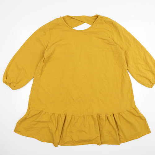 Preworn Womens Yellow  Knit Pullover Jumper Size XL