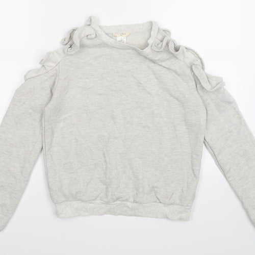 PROMESA Womens Grey  Knit Pullover Jumper Size S  - cold shoulder