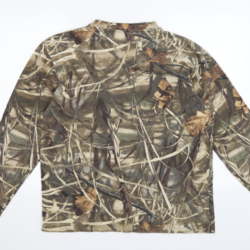 red head Mens Green Camouflage  Pullover Jumper Size L  - woodland