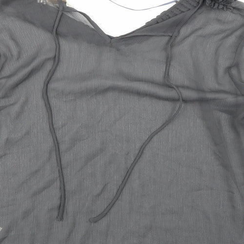 Cream Womens Grey   Tunic Blouse Size 40