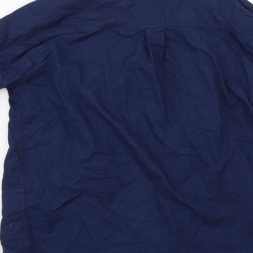 H&M Girls Blue Spotted  Basic Button-Up Size 12-13 Years