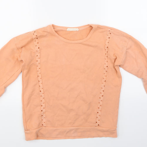 Mango Girls Pink   Pullover Sweatshirt Size 11-12 Years
