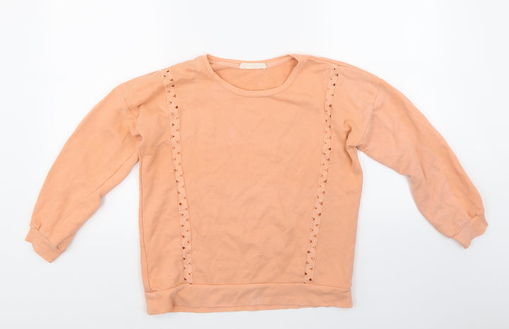 Mango Girls Pink   Pullover Sweatshirt Size 11-12 Years