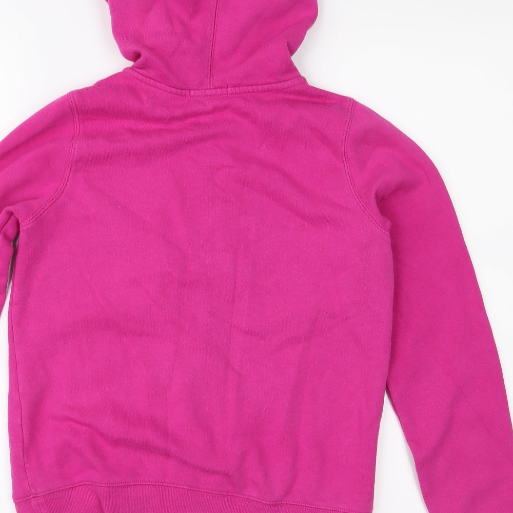 Gap Girls Pink  Jersey Full Zip Hoodie Size 12-13 Years