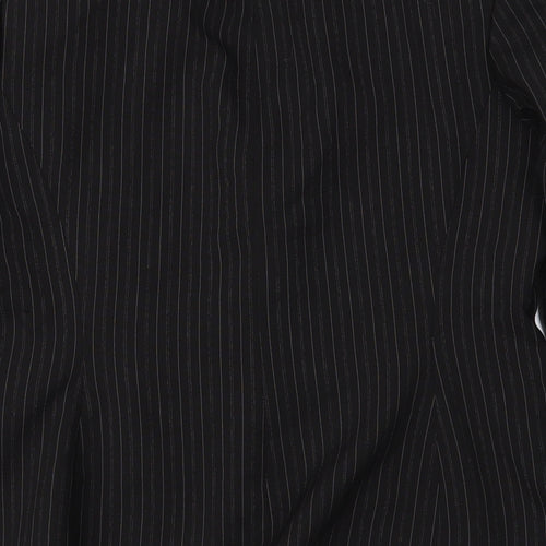 Dorothy Perkins Womens Black Striped  Jacket Suit Jacket Size 12