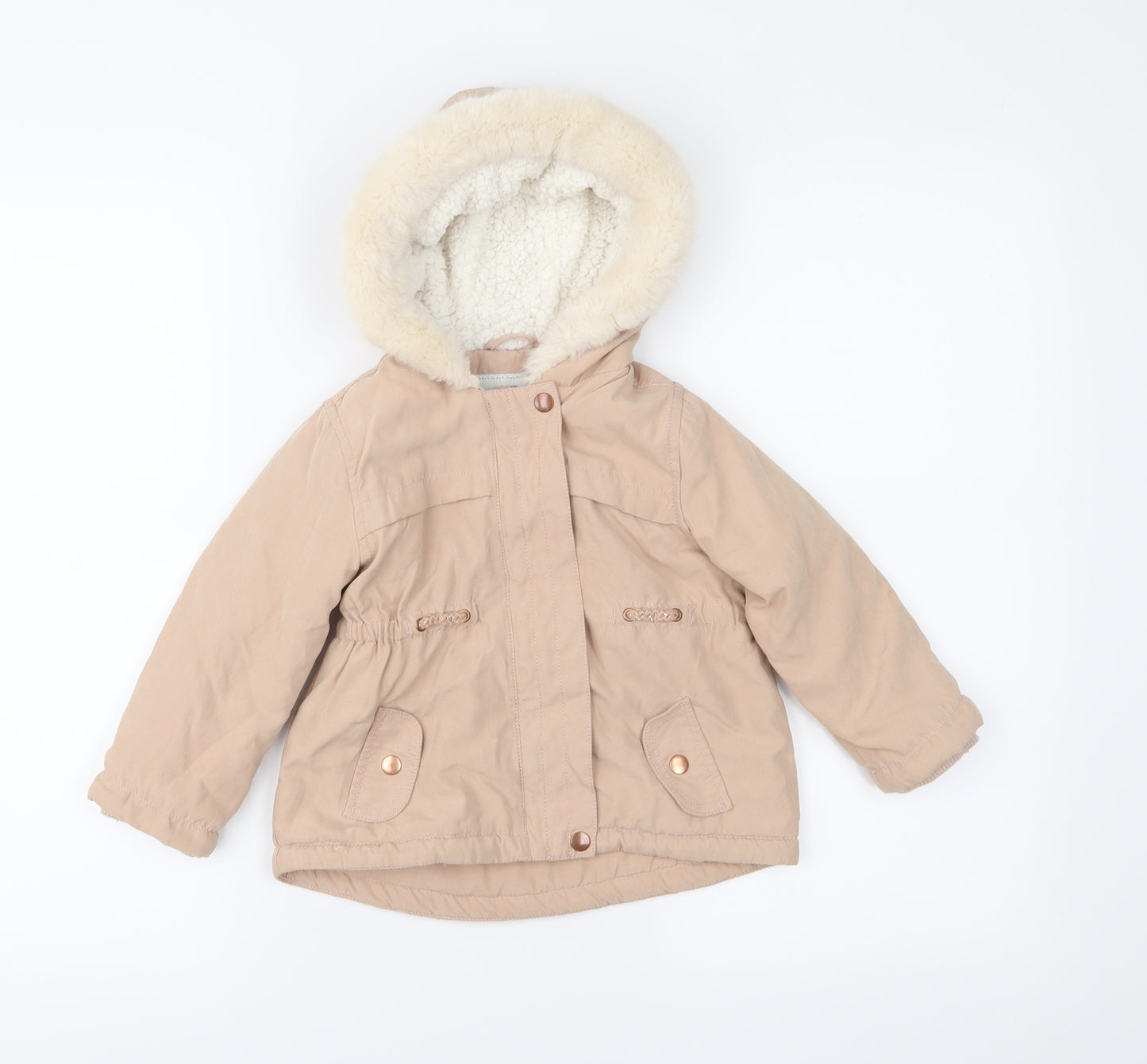 George Girls Pink   Anorak Coat Size 18-24 Months