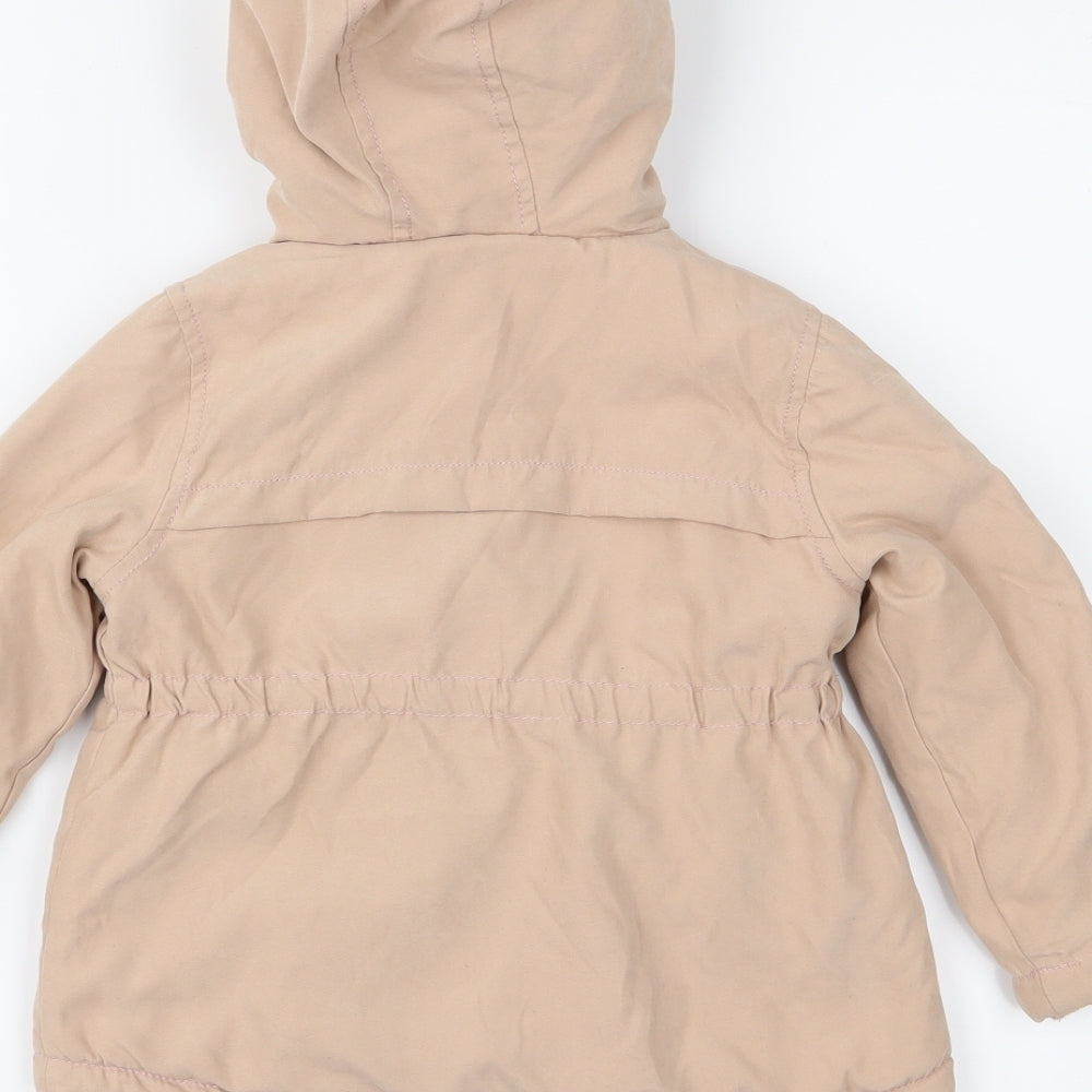 George Girls Pink   Anorak Coat Size 18-24 Months