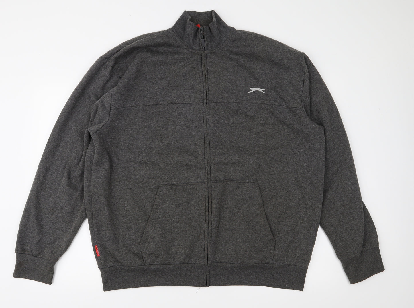 Slazenger Mens Grey  Jersey Full Zip Sweatshirt Size 2XL