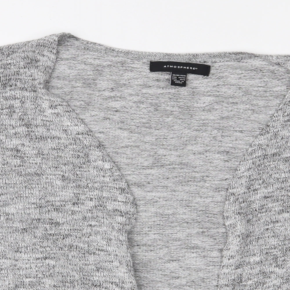 Atmosphere Womens Grey  Knit Cardigan Jumper Size L