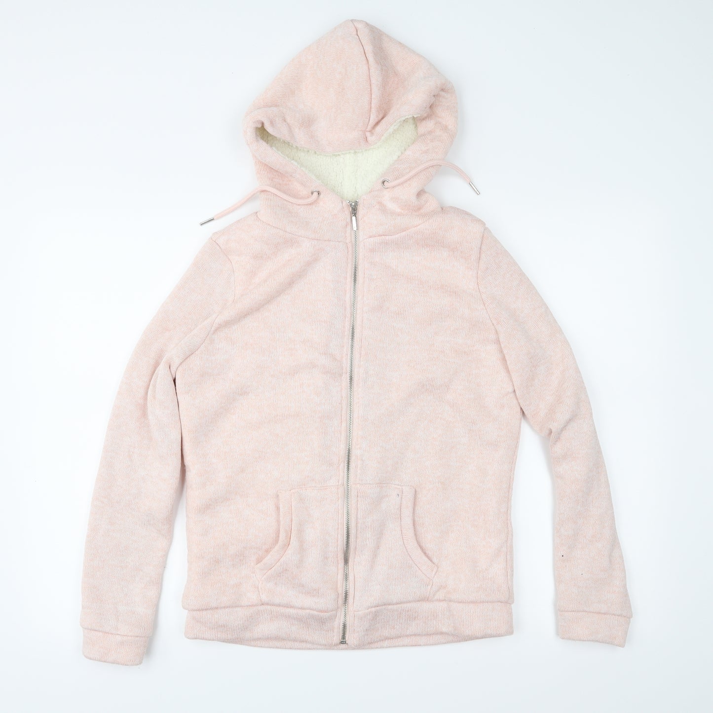 Primark Womens Pink  Fleece Full Zip Hoodie Size XS