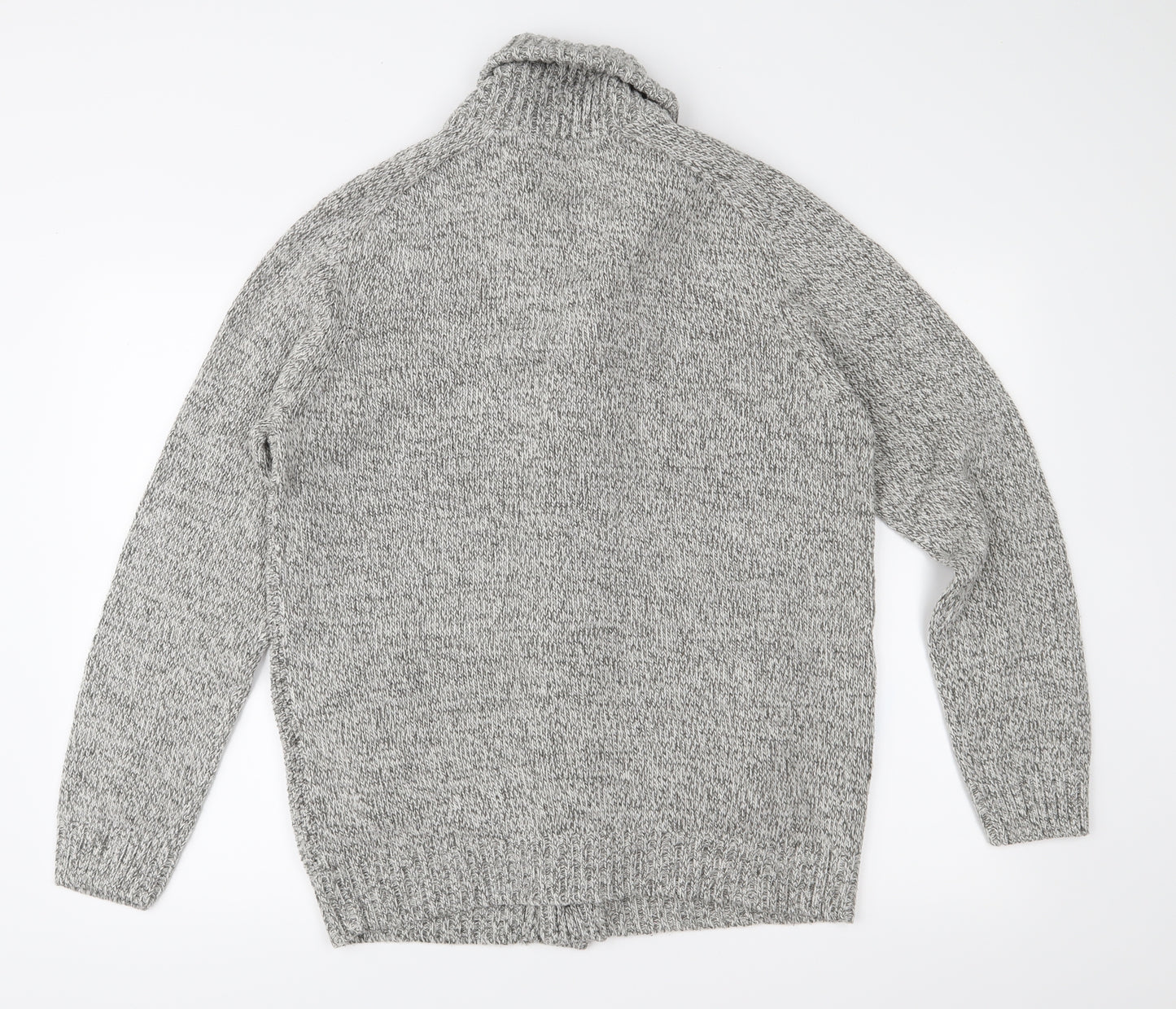 F&F Mens Grey  Knit Cardigan Jumper Size L