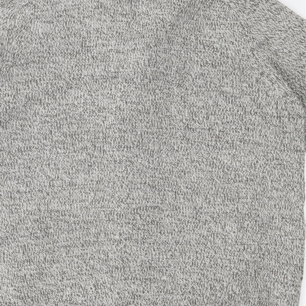 F&F Mens Grey  Knit Cardigan Jumper Size L