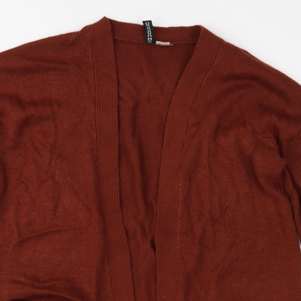 Divided Womens Brown  Knit Cardigan Jumper Size S