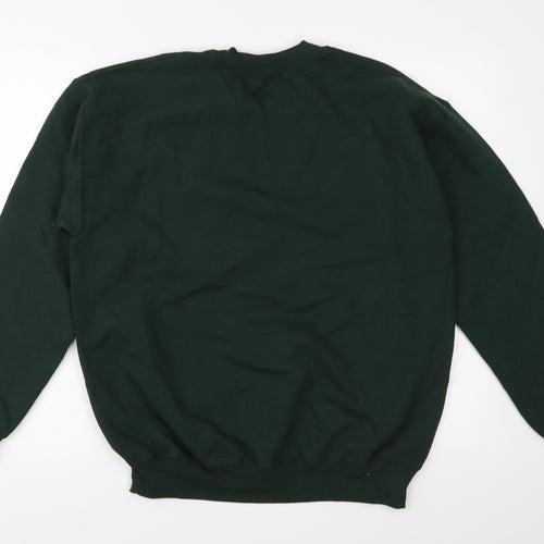 Gildan Mens Green  Jersey Pullover Sweatshirt Size M