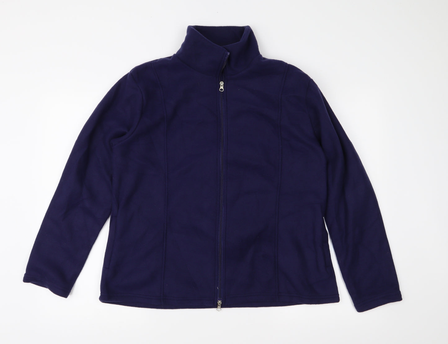 Anne De Lancay Womens Purple  Fleece Jacket  Size M