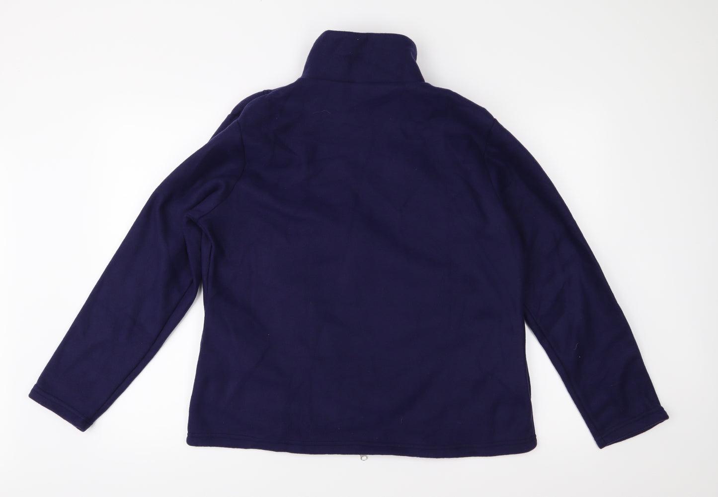 Anne De Lancay Womens Purple  Fleece Jacket  Size M