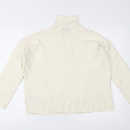 Marks and Spencer Womens Ivory  Knit Pullover Jumper Size M