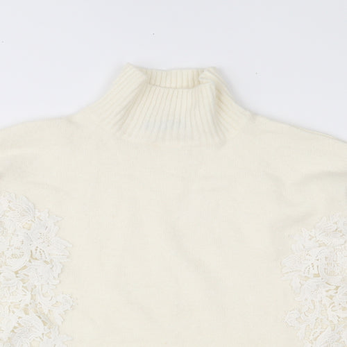 Marks and Spencer Womens Ivory  Knit Pullover Jumper Size M