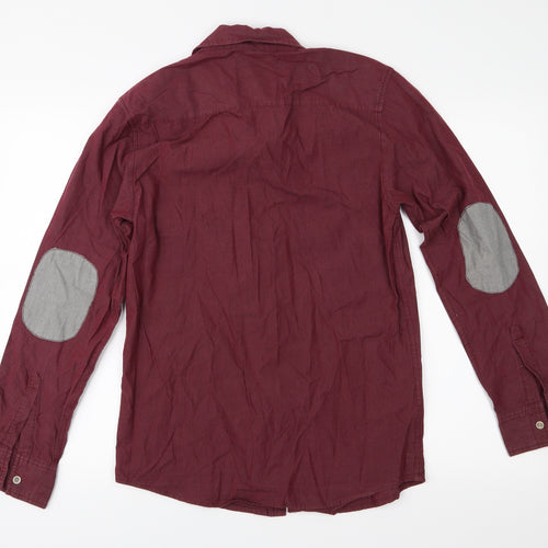 Twisted Soul Mens Red    Button-Up Size S