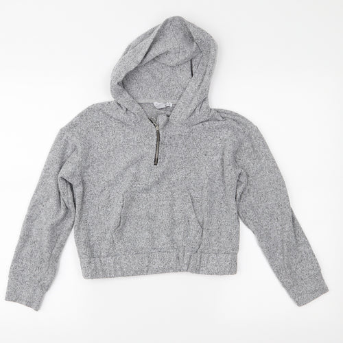Primark Girls Grey  Jersey Pullover Hoodie Size 10-11 Years