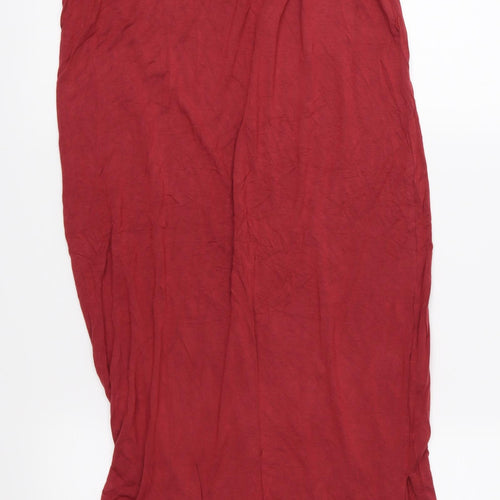 Oasis Womens Red  Jersey Maxi  Size XS