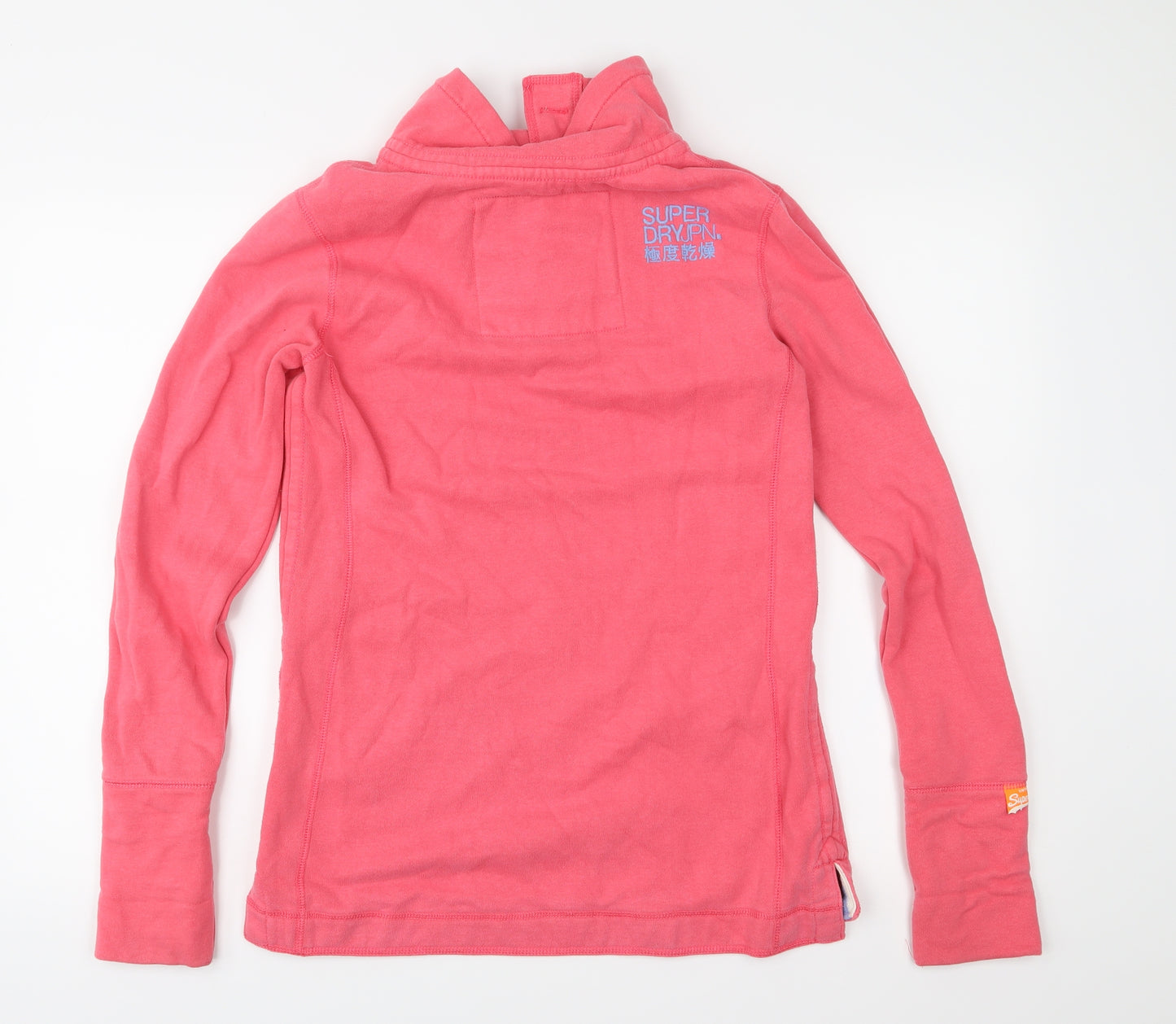 Superdry Womens Pink  Jersey Pullover Sweatshirt Size M