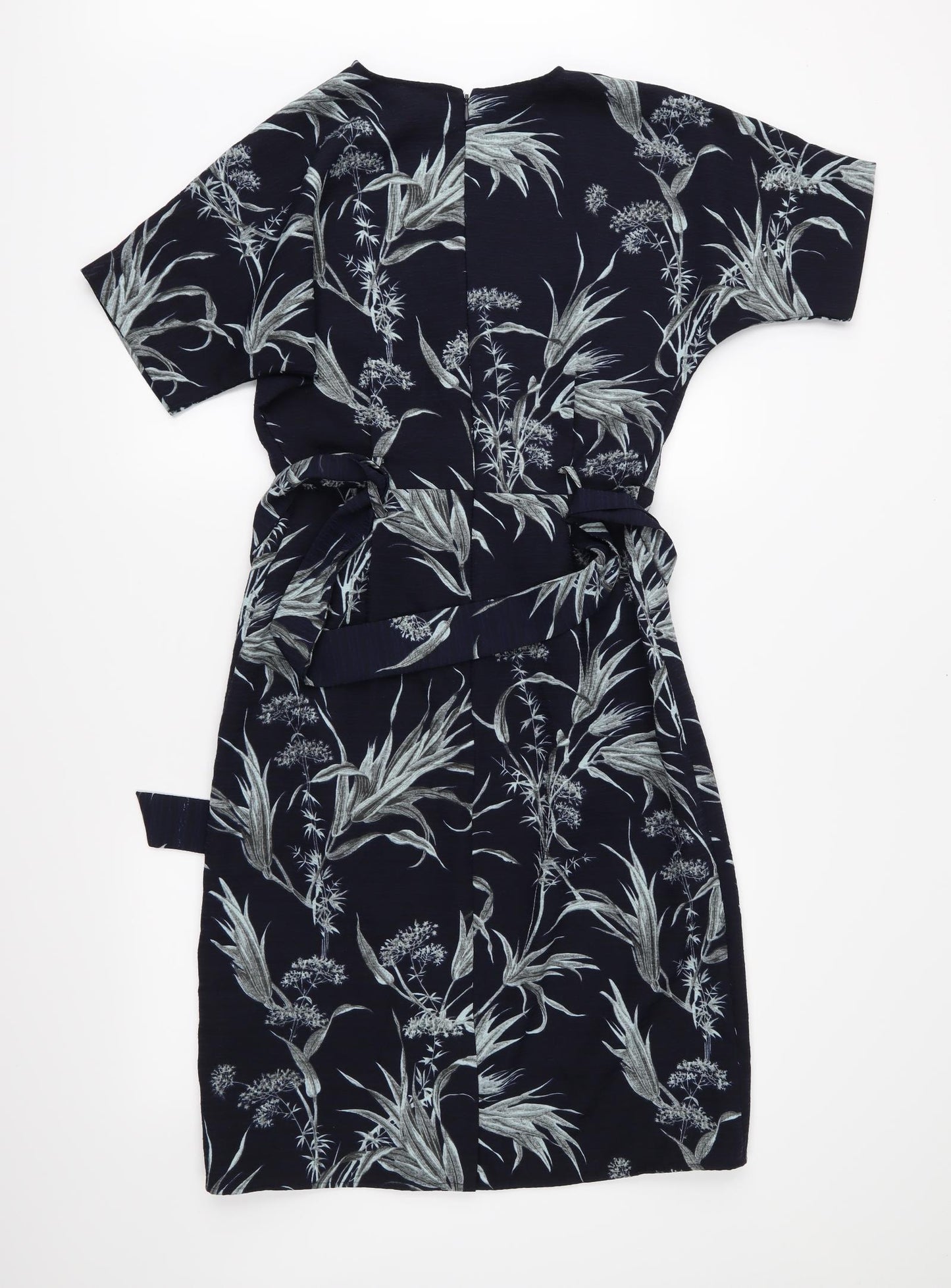 Warehouse Womens Blue Floral  A-Line  Size 10