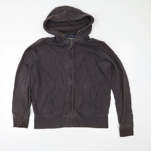 Burton Mens Grey  Jersey Full Zip Hoodie Size M