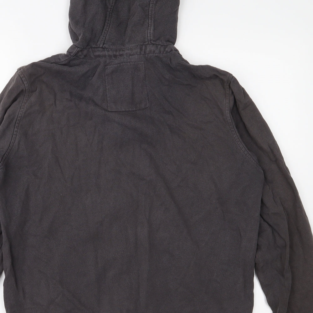 Burton Mens Grey  Jersey Full Zip Hoodie Size M