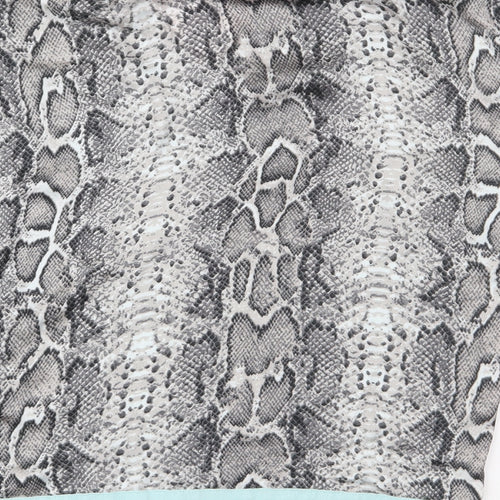 Dunnes Stores Womens Green Animal Print  Basic Blouse Size M