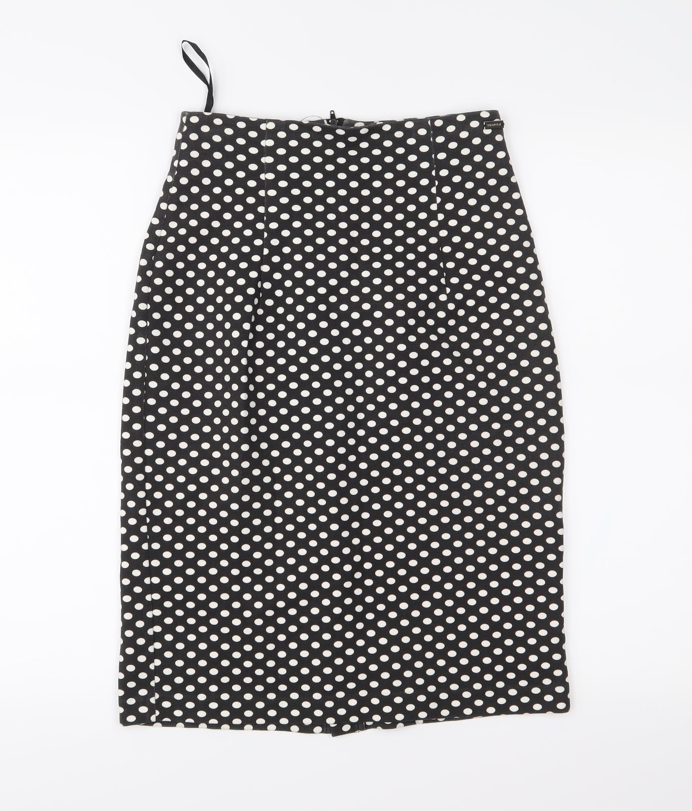 Pringle Womens Black Polka Dot  Straight & Pencil Skirt Size S