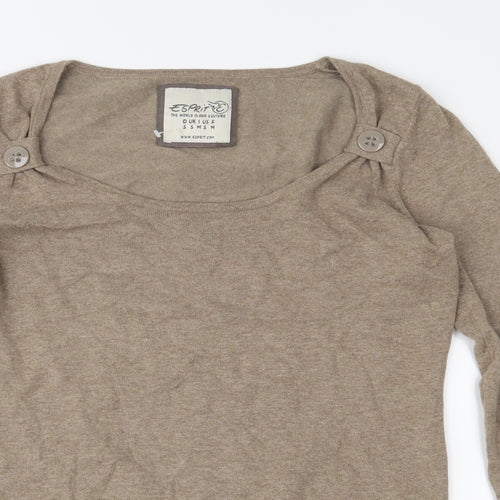 Esprit Womens Brown  Knit Pullover Jumper Size S