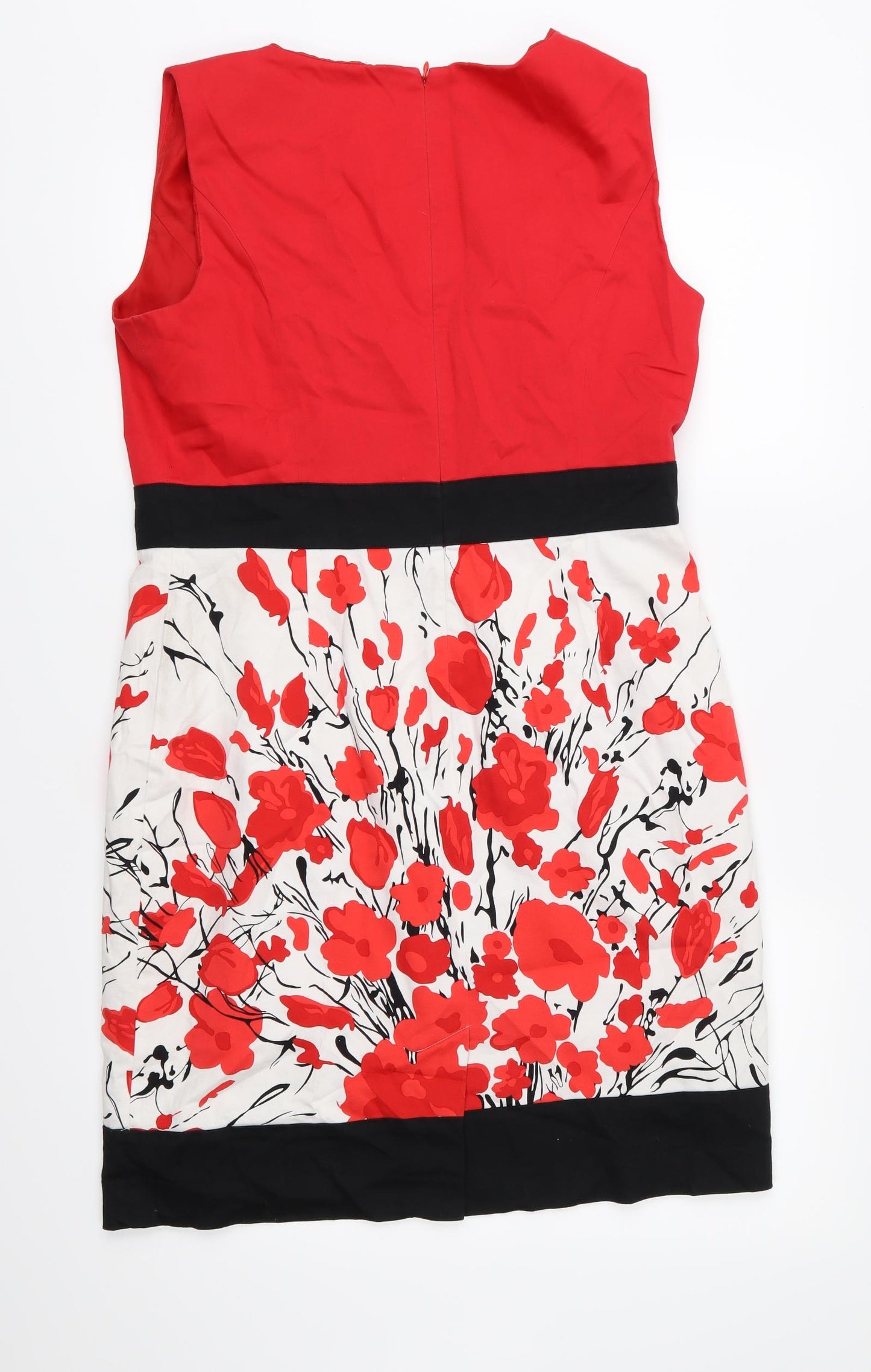 Precis Womens Red Floral  Shift  Size 14