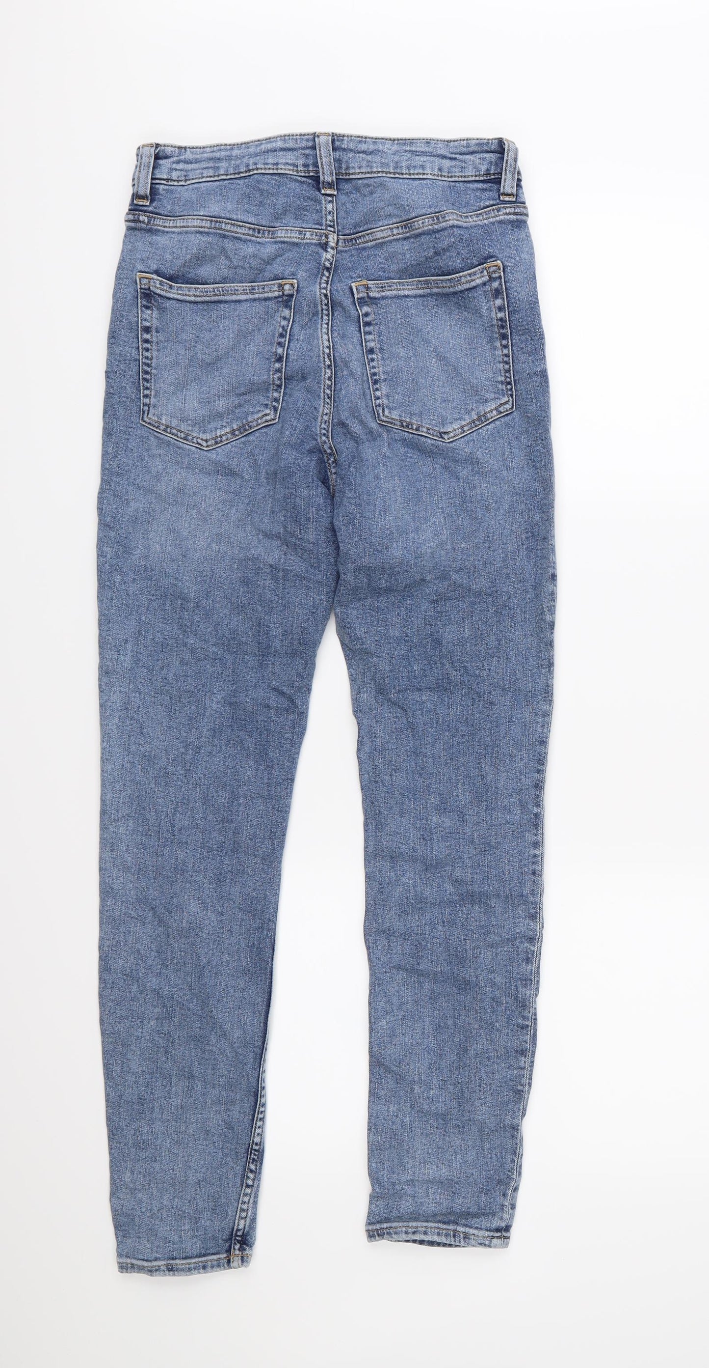 H&M Womens Blue  Denim Skinny Jeans Size 10 L27 in