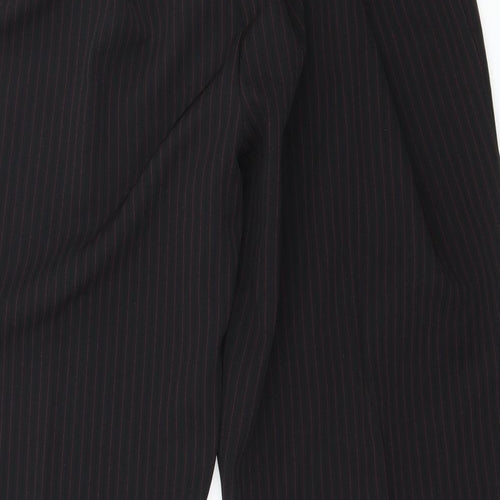 Preworn Womens Black Striped  Trousers  Size 20 L25 in