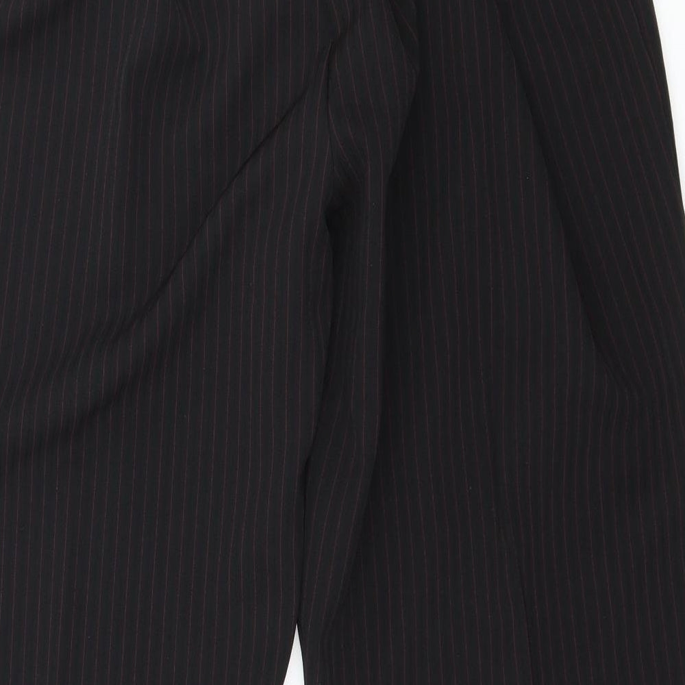 Preworn Womens Black Striped  Trousers  Size 20 L25 in