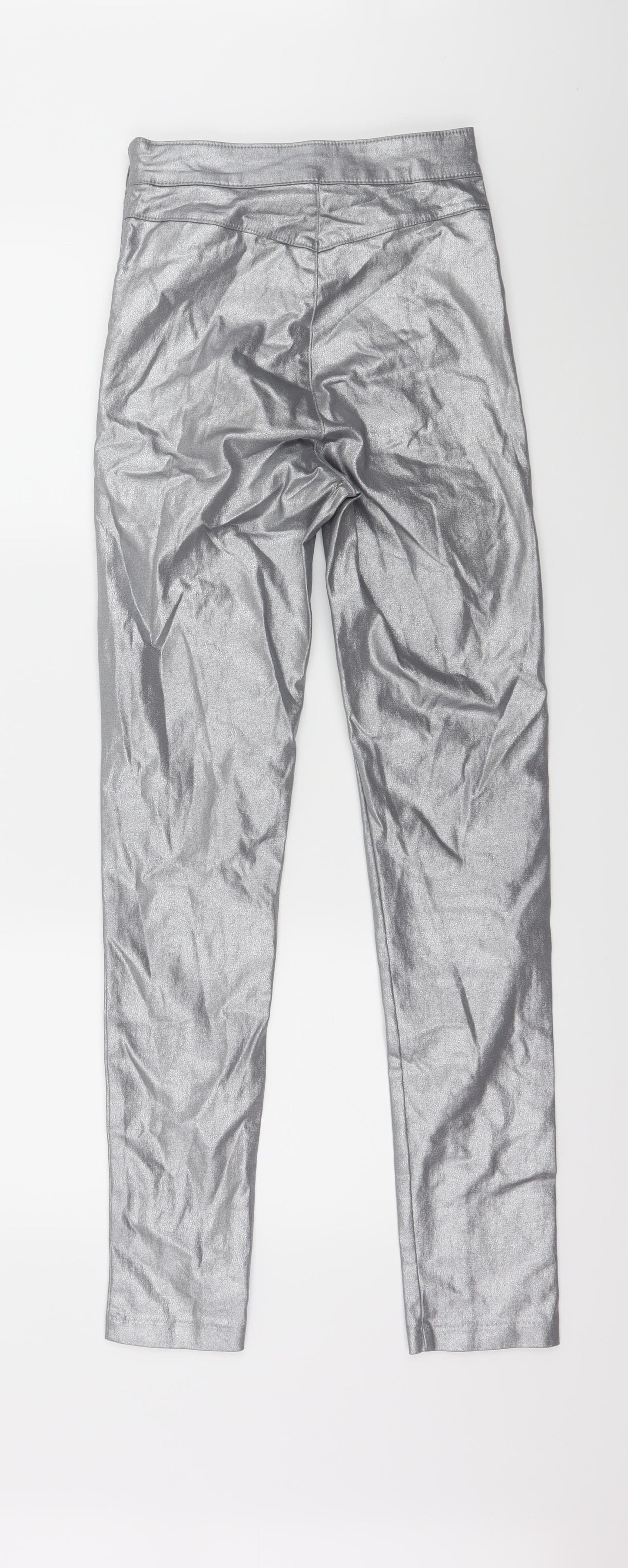 H&M Womens Silver   Trousers  Size 24 in L29 in