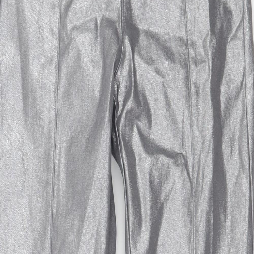 H&M Womens Silver   Trousers  Size 24 in L29 in